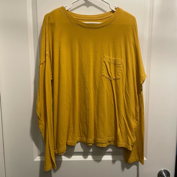GAP Tops - Gap. Women’s Oversized Long Sleeve Shirt. Mustard Yellow. Size XL Tall.